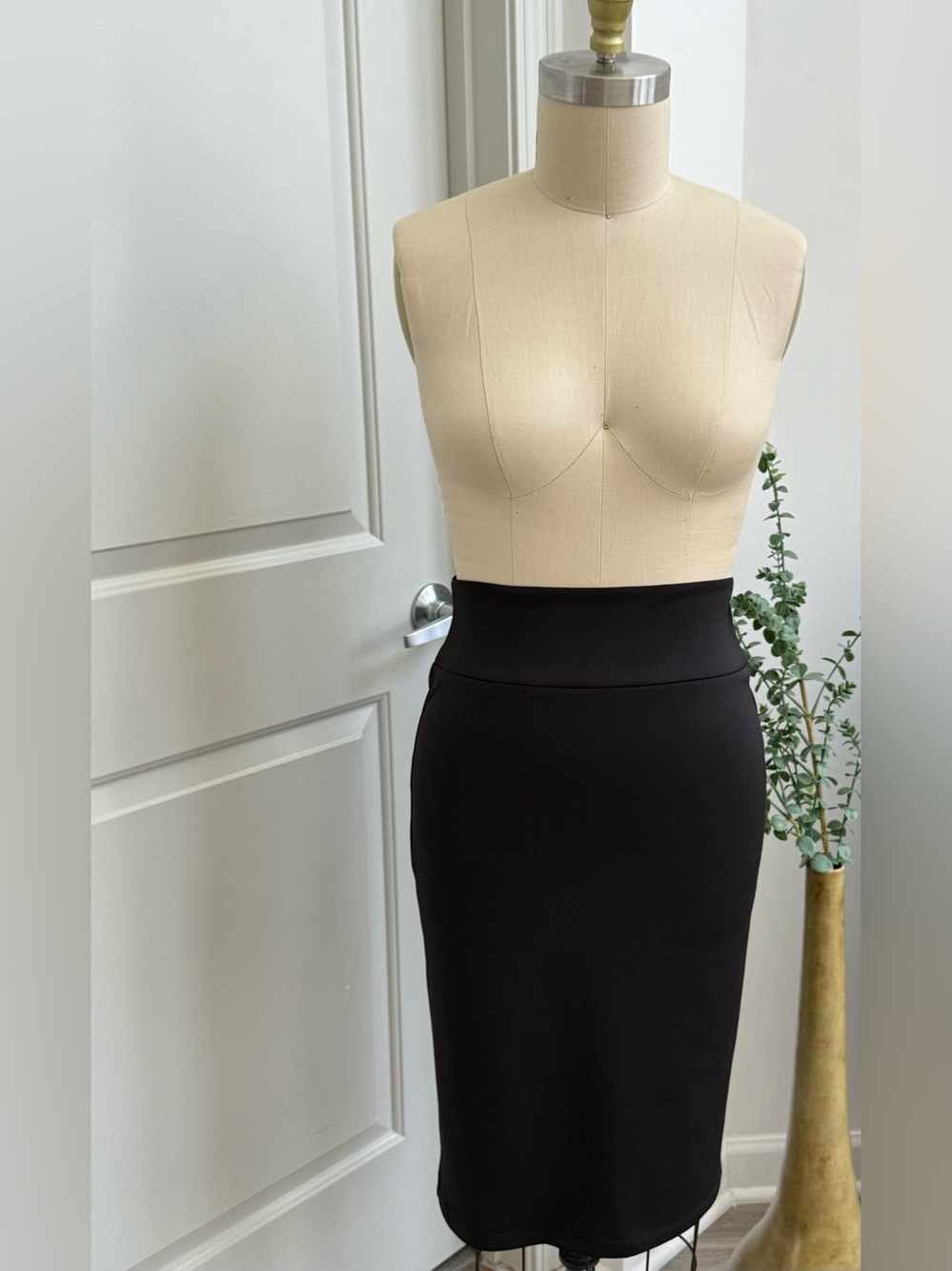 Express Black High-Waist Pencil Skirt